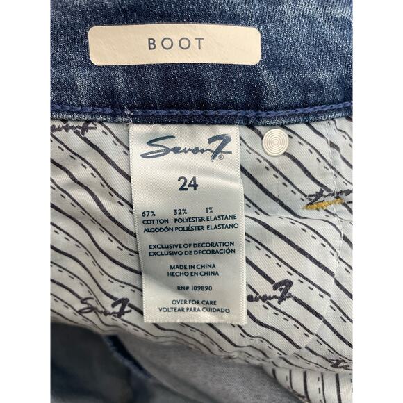 Seven 7 NWT Bootcut Jeans 24 Med Wash Stretch Plus Lane Bryant 1128983 Honey - Picture 5 of 7